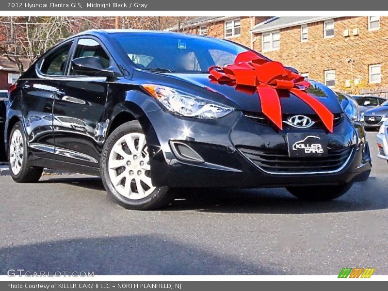 Midnight Black / Gray 2012 Hyundai Elantra GLS