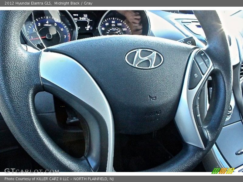Midnight Black / Gray 2012 Hyundai Elantra GLS