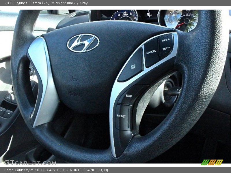 Midnight Black / Gray 2012 Hyundai Elantra GLS