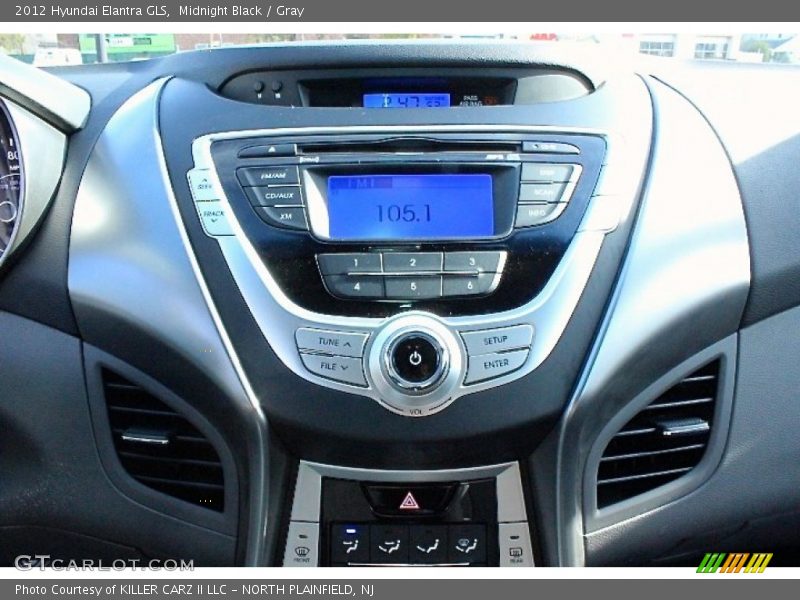 Midnight Black / Gray 2012 Hyundai Elantra GLS