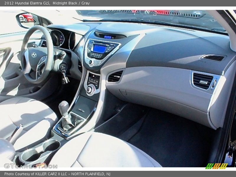 Midnight Black / Gray 2012 Hyundai Elantra GLS