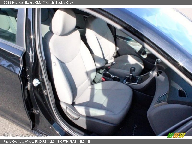 Midnight Black / Gray 2012 Hyundai Elantra GLS