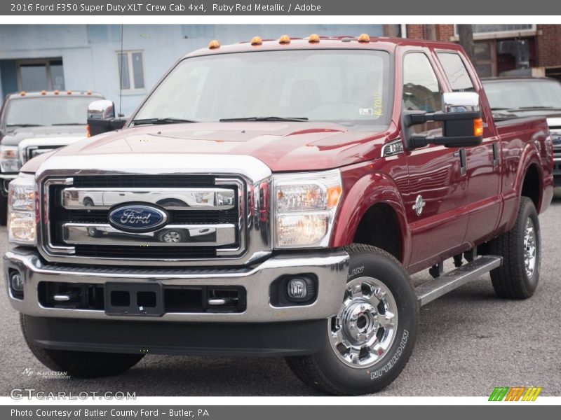 Ruby Red Metallic / Adobe 2016 Ford F350 Super Duty XLT Crew Cab 4x4