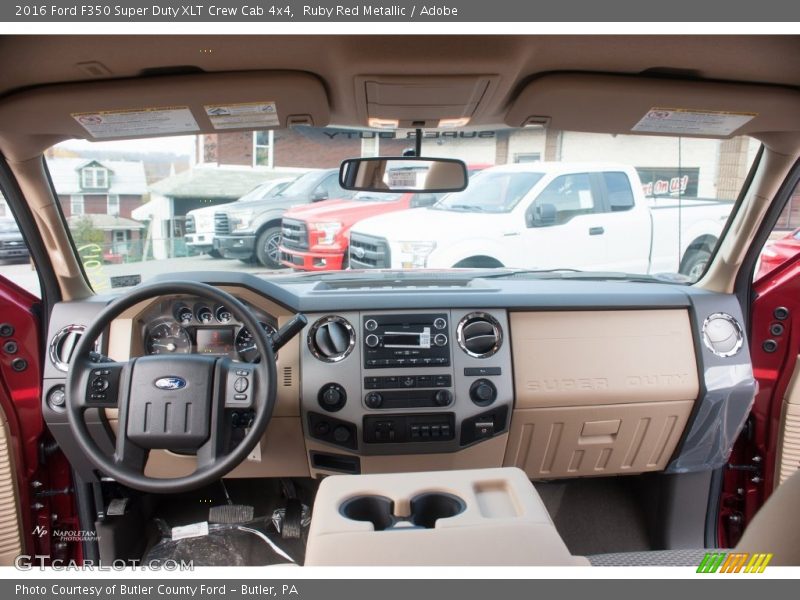 Ruby Red Metallic / Adobe 2016 Ford F350 Super Duty XLT Crew Cab 4x4