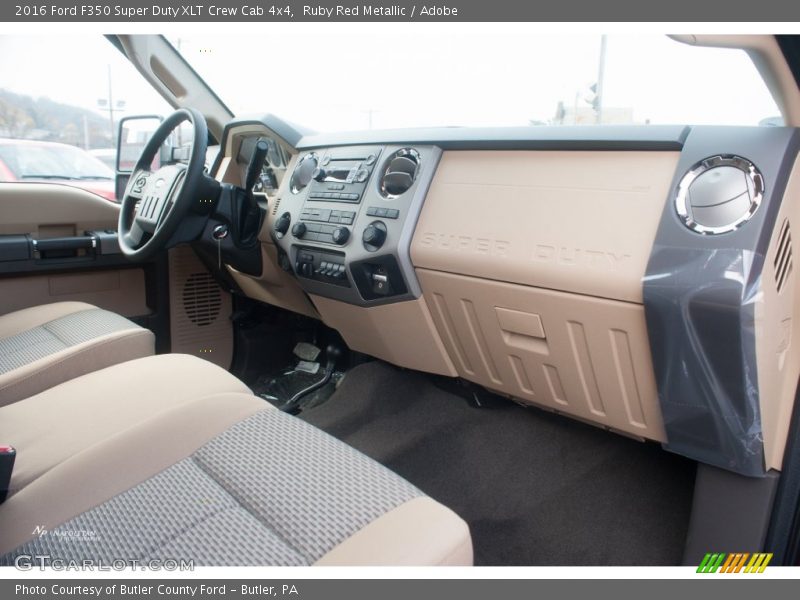Ruby Red Metallic / Adobe 2016 Ford F350 Super Duty XLT Crew Cab 4x4