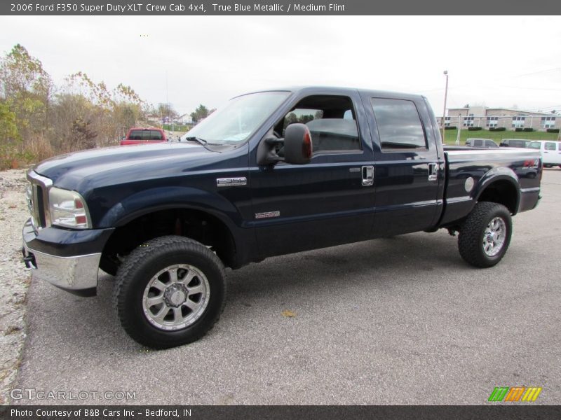 True Blue Metallic / Medium Flint 2006 Ford F350 Super Duty XLT Crew Cab 4x4