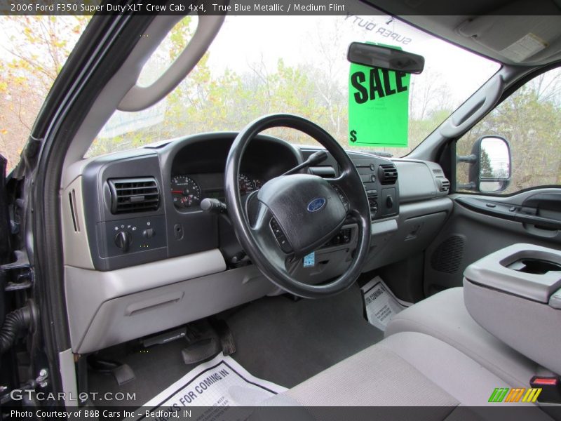 True Blue Metallic / Medium Flint 2006 Ford F350 Super Duty XLT Crew Cab 4x4