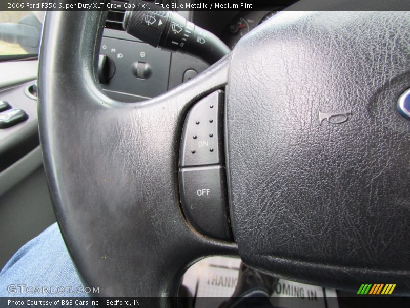 True Blue Metallic / Medium Flint 2006 Ford F350 Super Duty XLT Crew Cab 4x4