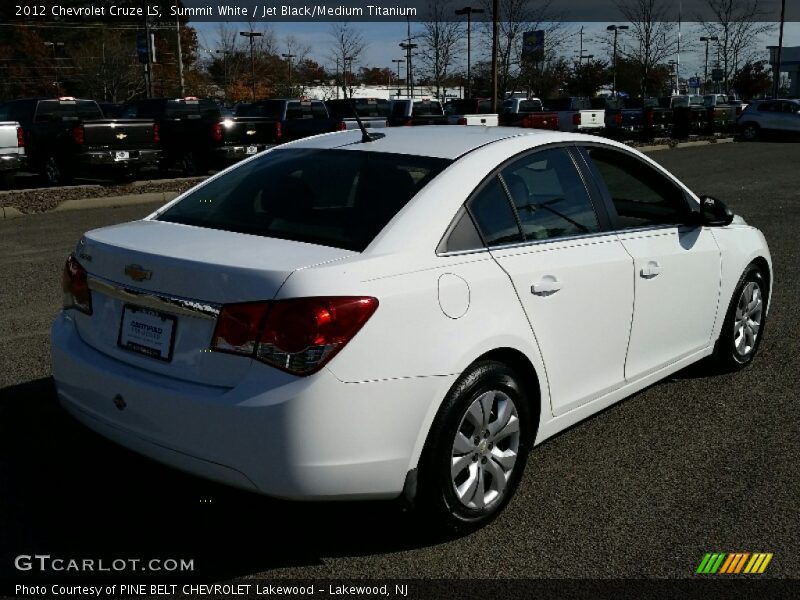 Summit White / Jet Black/Medium Titanium 2012 Chevrolet Cruze LS