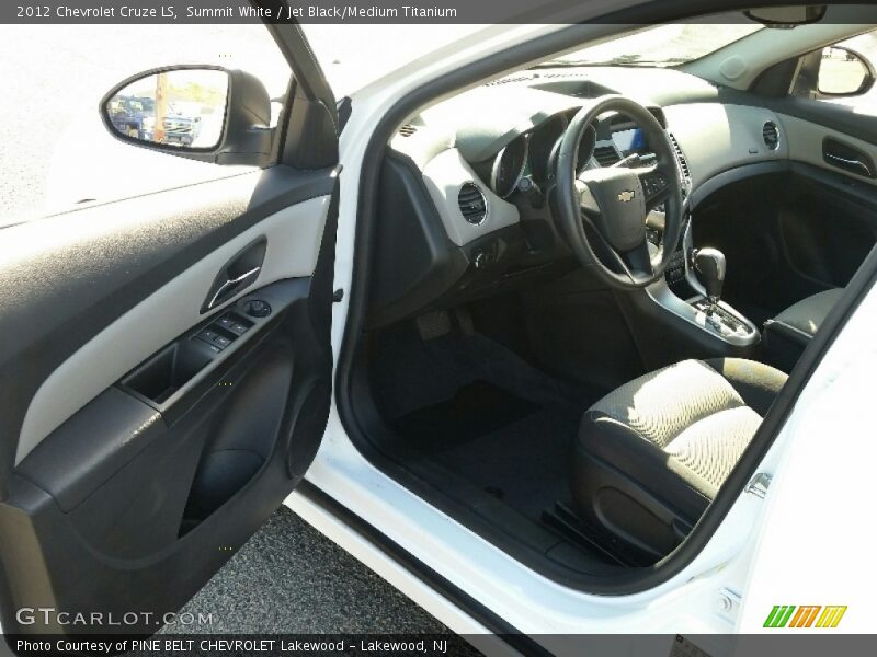 Summit White / Jet Black/Medium Titanium 2012 Chevrolet Cruze LS