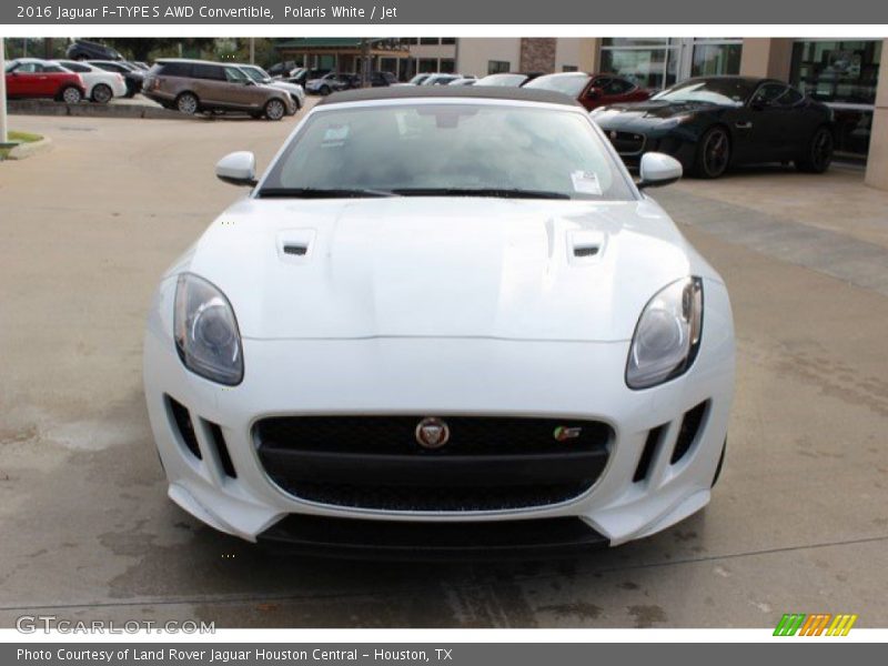 Polaris White / Jet 2016 Jaguar F-TYPE S AWD Convertible