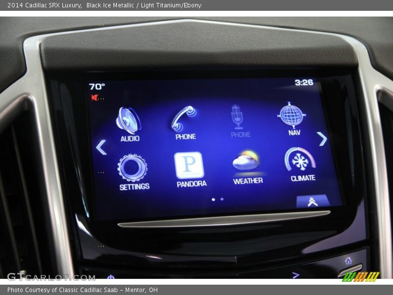 Black Ice Metallic / Light Titanium/Ebony 2014 Cadillac SRX Luxury