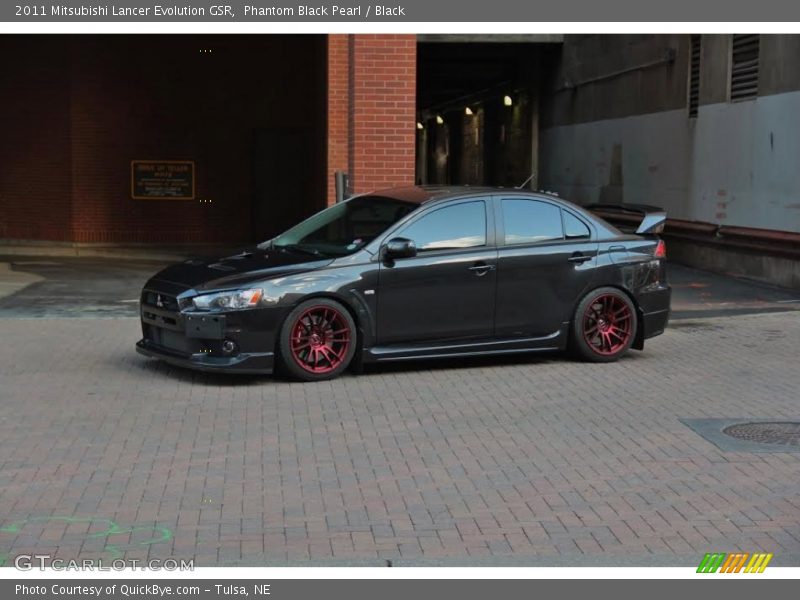 Phantom Black Pearl / Black 2011 Mitsubishi Lancer Evolution GSR