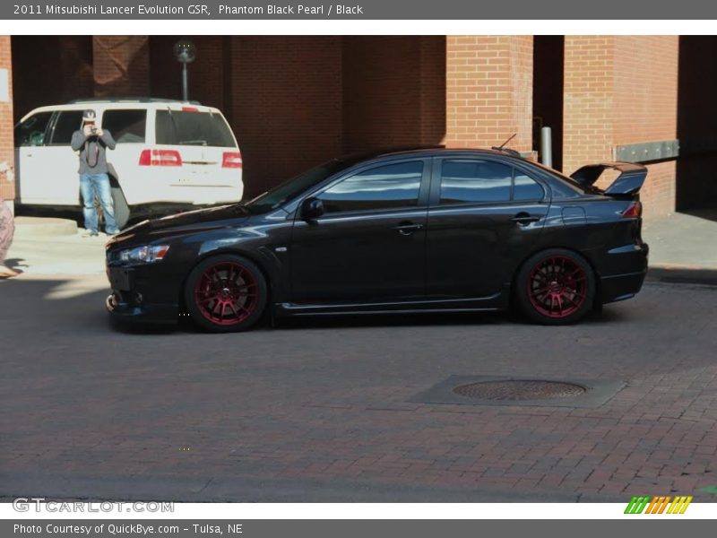 Phantom Black Pearl / Black 2011 Mitsubishi Lancer Evolution GSR