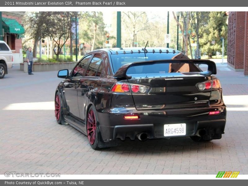 Phantom Black Pearl / Black 2011 Mitsubishi Lancer Evolution GSR