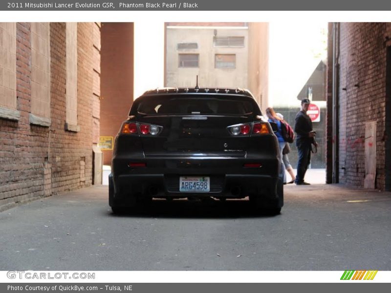 Phantom Black Pearl / Black 2011 Mitsubishi Lancer Evolution GSR