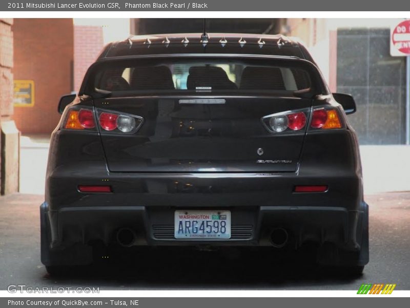 Phantom Black Pearl / Black 2011 Mitsubishi Lancer Evolution GSR