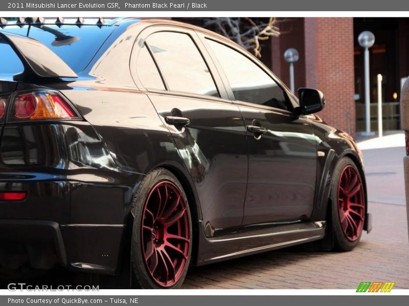 Phantom Black Pearl / Black 2011 Mitsubishi Lancer Evolution GSR