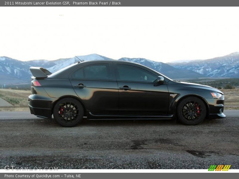 Phantom Black Pearl / Black 2011 Mitsubishi Lancer Evolution GSR