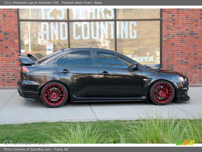 Phantom Black Pearl / Black 2011 Mitsubishi Lancer Evolution GSR