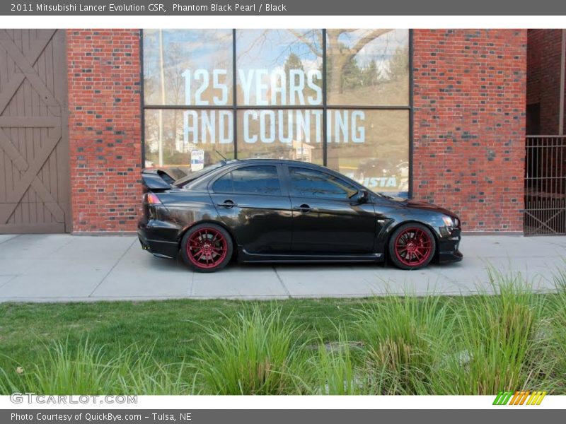 Phantom Black Pearl / Black 2011 Mitsubishi Lancer Evolution GSR