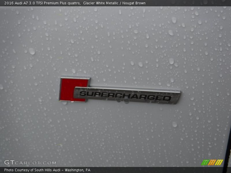 Glacier White Metallic / Nougat Brown 2016 Audi A7 3.0 TFSI Premium Plus quattro