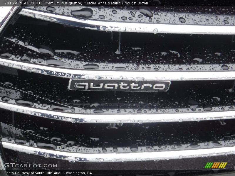 Glacier White Metallic / Nougat Brown 2016 Audi A7 3.0 TFSI Premium Plus quattro