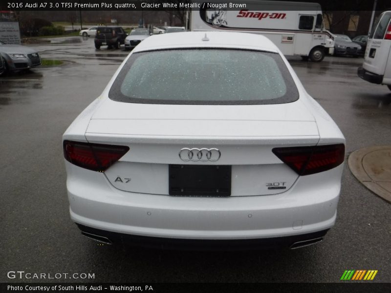Glacier White Metallic / Nougat Brown 2016 Audi A7 3.0 TFSI Premium Plus quattro