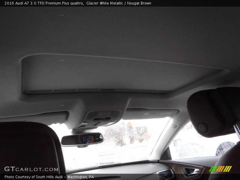 Glacier White Metallic / Nougat Brown 2016 Audi A7 3.0 TFSI Premium Plus quattro