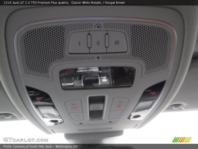 Glacier White Metallic / Nougat Brown 2016 Audi A7 3.0 TFSI Premium Plus quattro