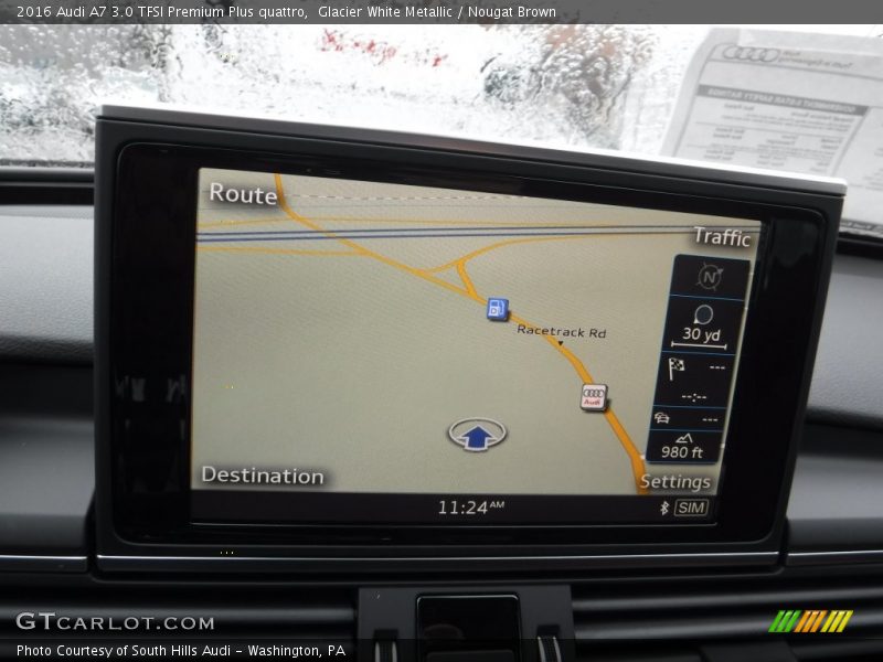 Glacier White Metallic / Nougat Brown 2016 Audi A7 3.0 TFSI Premium Plus quattro
