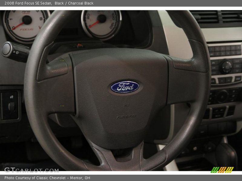Black / Charcoal Black 2008 Ford Focus SE Sedan