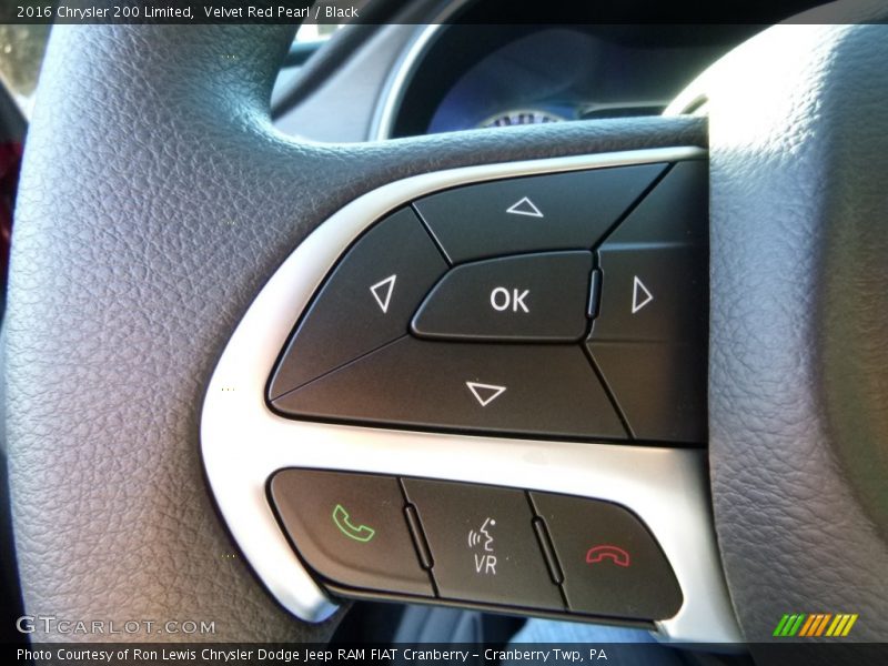 Velvet Red Pearl / Black 2016 Chrysler 200 Limited
