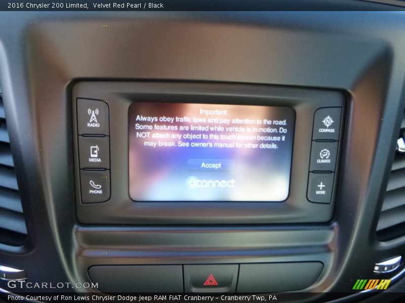 Velvet Red Pearl / Black 2016 Chrysler 200 Limited