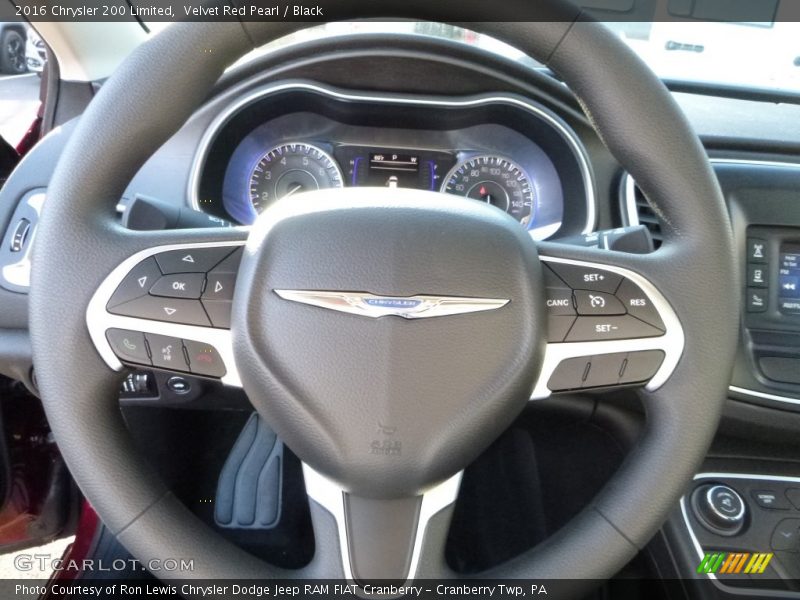 Velvet Red Pearl / Black 2016 Chrysler 200 Limited