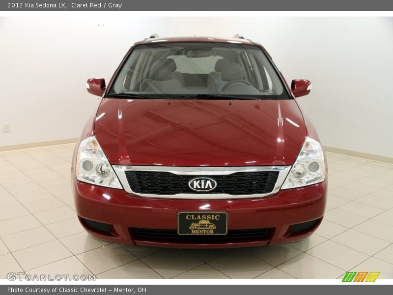 Claret Red / Gray 2012 Kia Sedona LX