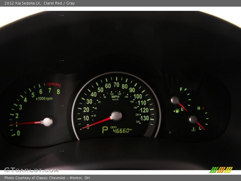 Claret Red / Gray 2012 Kia Sedona LX