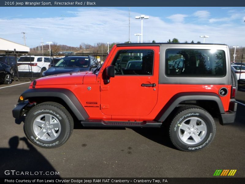 Firecracker Red / Black 2016 Jeep Wrangler Sport