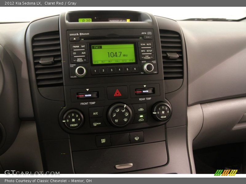 Claret Red / Gray 2012 Kia Sedona LX