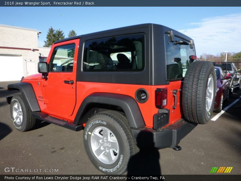 Firecracker Red / Black 2016 Jeep Wrangler Sport