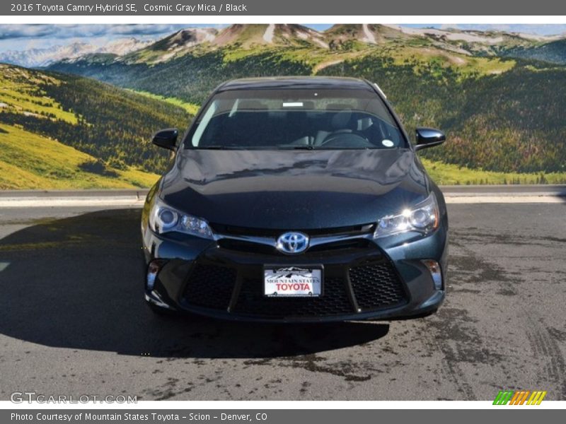 Cosmic Gray Mica / Black 2016 Toyota Camry Hybrid SE