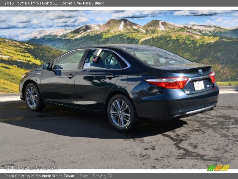 Cosmic Gray Mica / Black 2016 Toyota Camry Hybrid SE