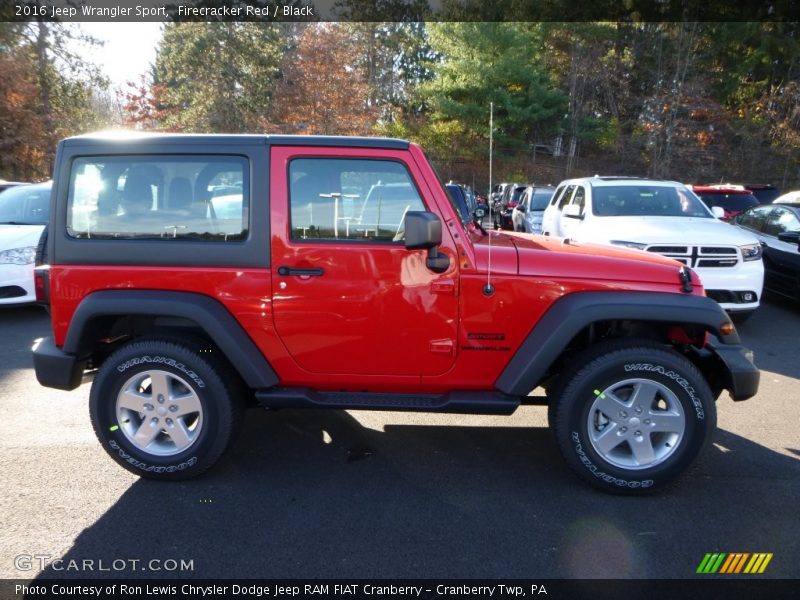 Firecracker Red / Black 2016 Jeep Wrangler Sport