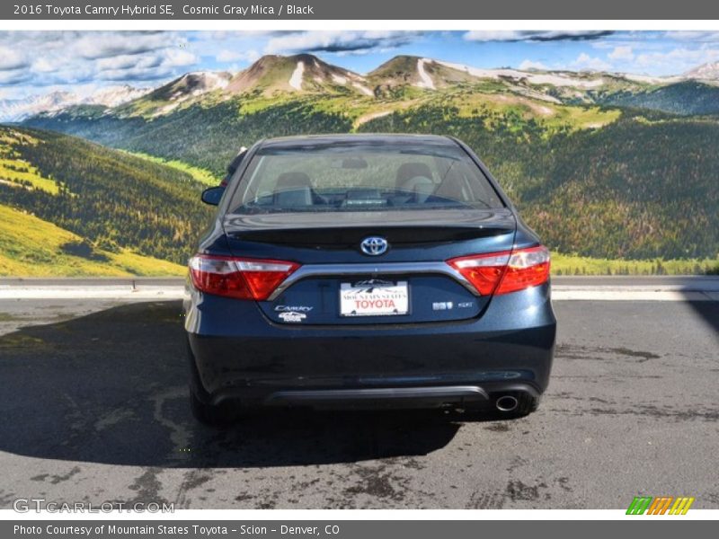 Cosmic Gray Mica / Black 2016 Toyota Camry Hybrid SE