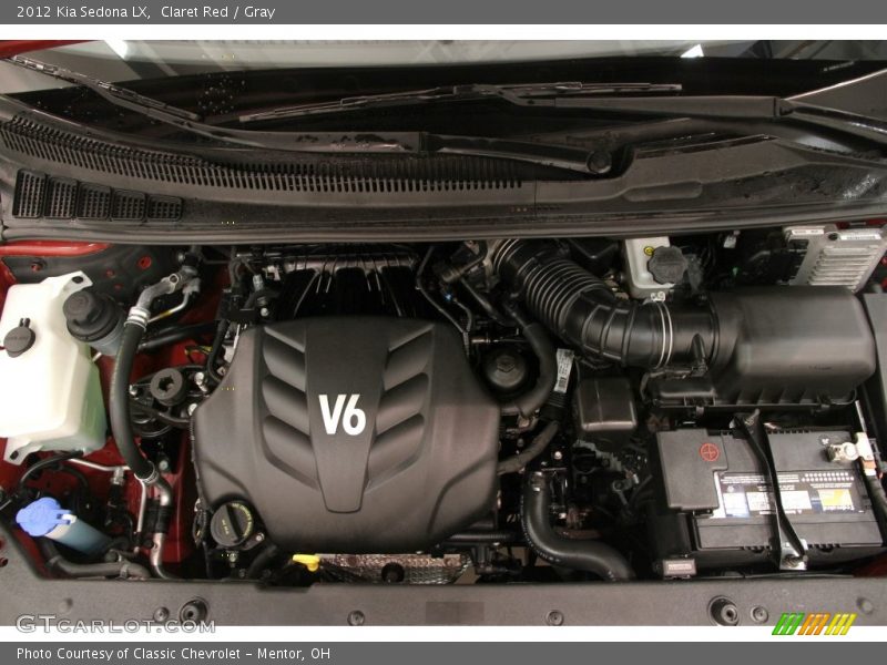 Claret Red / Gray 2012 Kia Sedona LX