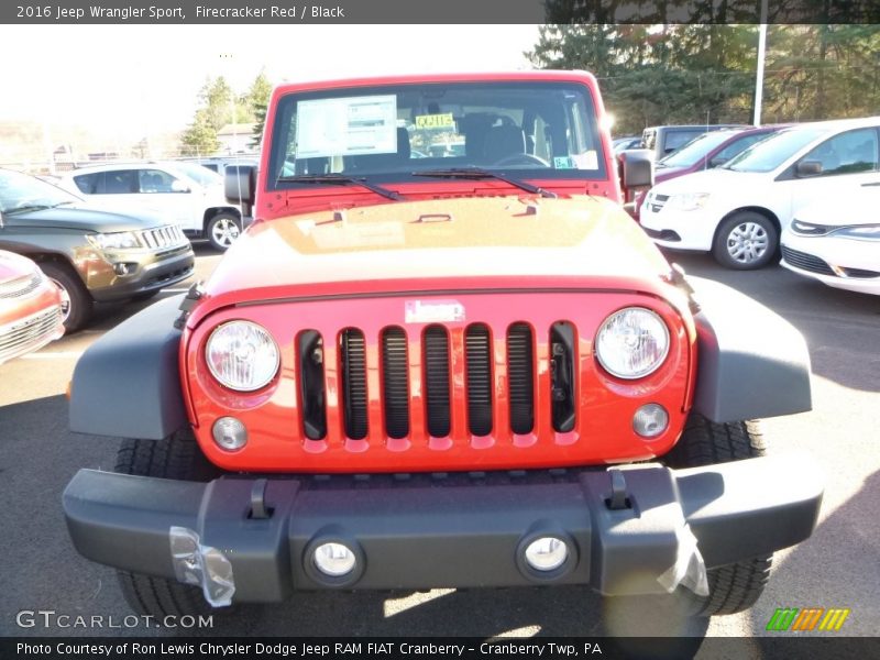 Firecracker Red / Black 2016 Jeep Wrangler Sport