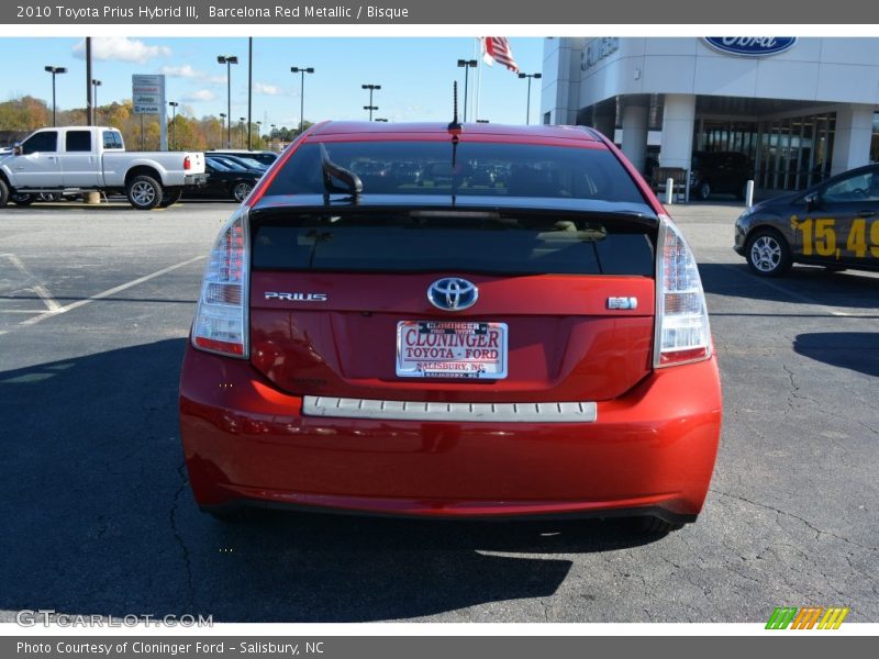 Barcelona Red Metallic / Bisque 2010 Toyota Prius Hybrid III