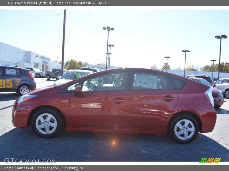 Barcelona Red Metallic / Bisque 2010 Toyota Prius Hybrid III
