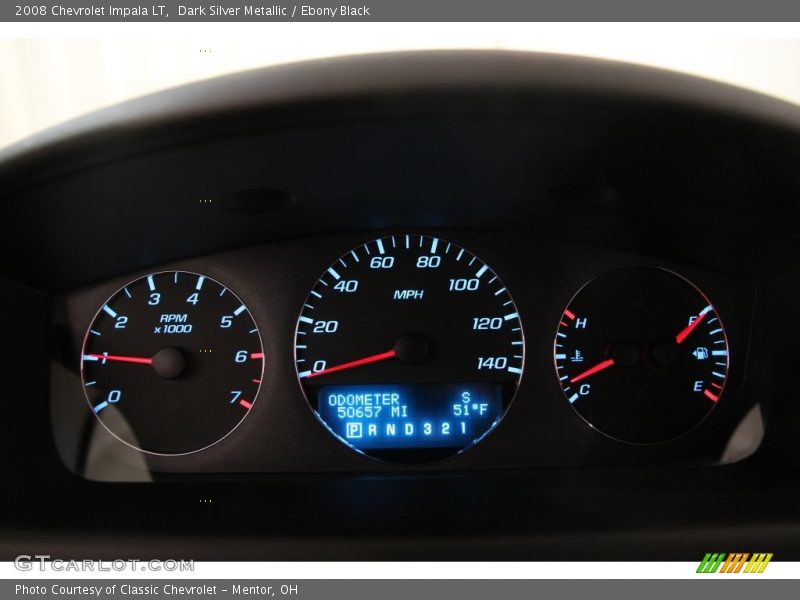 Dark Silver Metallic / Ebony Black 2008 Chevrolet Impala LT