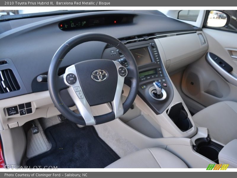 Barcelona Red Metallic / Bisque 2010 Toyota Prius Hybrid III